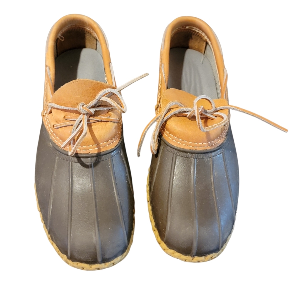 L.L.Bean Low Gumshoe Rubber Moc Duck Boots 12N